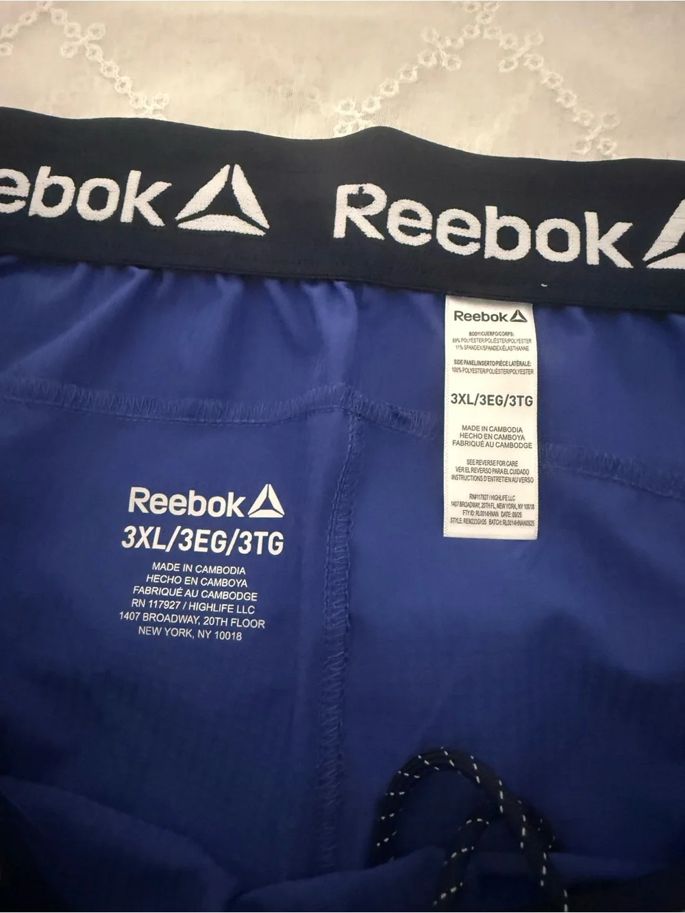Reebok Royal Blue Men’s Athletic Shorts